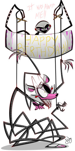 ambiguous_gender duo female machine puppet imajenink_(artist) five_nights_at_freddy's five_nights_at_freddy's_2 scottgames mangle_(fnaf) marionette_(fnaf) animatronic canid canine fox mammal robot 2015 absurd_res digital_media_(artwork) hi_res