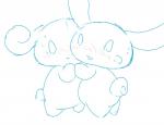 anthro blush blush_lines bodily_fluids dancing duo embarrassed japanese long_ears looking_at_viewer looking_back male male/male simple_background sweat white_background happy27ruko2 cinnamoroll sanrio cinnamon_(cinnamoroll) espresso_(cinnamoroll) canid canine canis domestic_dog mammal digital_drawing_(artwork) digital_media_(artwork) hi_res