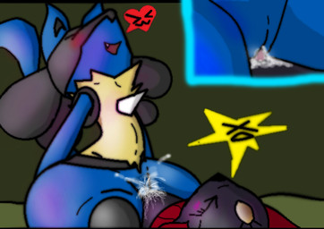 >_< >w< anthro black_body black_fur blue_body blue_fur blush bodily_fluids cowgirl_position cum cum_inside dominant dominant_female duo dx emoticon eyes_closed female female_on_top female_penetrated forced from_front_position fur genital_fluids genitals heart_symbol male male/female male_on_bottom male_penetrating male_penetrating_female nude on_bottom on_top open_mouth orgasm penetration penile penile_penetration penis penis_in_vagina rape sex straddling submissive submissive_male tail vaginal vaginal_penetration wide_hips yellow_body yellow_fur bluelulucario nintendo pokemon canid canine generation_4_pokemon lucario mammal pokemon_(species) weavile 2012 grandfathered_content