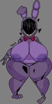 anthro areola big_breasts bow_tie breasts crossgender exposed_endoskeleton faceless female front_view grey_background heart_symbol huge_breasts inverted_nipples looking_at_viewer machine navel nipples one_arm one_ear_up purple_areola purple_body purple_nipples red_eyes simple_background solo standing thick_thighs thigh_gap wide_hips wire lewdmaya five_nights_at_freddy's five_nights_at_freddy's_2 scottgames withered_bonnie_(fnaf) animatronic lagomorph leporid mammal rabbit robot 2022 absurd_res digital_media_(artwork) full-length_portrait hi_res portrait unavailable_at_source