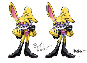 boots bottomwear clothing eyelashes eyewear female footwear fur glasses green_eyes jacket rabbit_ears red_eyewear red_glasses shoes shorts simple_background solo topwear white_background yellow_body yellow_fur ben_bates archie_comics sega sonic_the_hedgehog_(archie) sonic_the_hedgehog_(comics) sonic_the_hedgehog_(series) buns_rabbot lagomorph leporid mammal rabbit hi_res