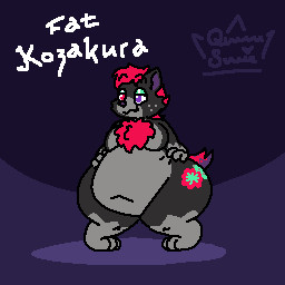 ambiguous_gender anthro belly big_belly black_body black_fur cartoon_freckles cheek_markings cheek_spots facial_markings facial_tuft freckled_face freckles fur glistening_eyelids green_markings grey_body grey_fur head_markings heterochromia inner_ear_fluff leg_markings mane markings multicolored_tail purple_background purple_inner_ear purple_inner_ear_fluff purple_nose red_mane red_markings simple_background solo tail thigh_markings tuft queen_susie kozakura_(kozayeen) hyena mammal spotted_hyena 1:1 low_res nonbinary_(lore)