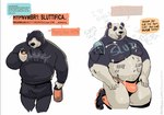 anthro bear bodily_fluids body_writing cellphone clothing cum cum_covered cum_on_belly cum_on_body cum_on_chest cum_on_face degradation dramamine electronics english_text genital_fluids giant_panda heart_symbol hi_res hoodie humiliation hypnosis jockstrap kneeling male mammal marker messy mind_control musclegut muscular muscular_male muscular_sub nipples obscured_eyes open_mouth open_smile phone smartphone smile solo submissive submissive_male tally_marks text text_message tongue tongue_out topwear underwear western_tally_marks writing_on_belly writing_on_chest