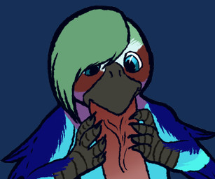 beak beak_fetish beak_play beak_sex beakjob brown_penis duo erection fellatio genitals humanoid_genitalia humanoid_penis male male/male oral outline penile penis sex simple_background solo_focus transparent_background vein veiny_penis goblet_(artist) cyrus_roller avian bird 6:5 alpha_channel