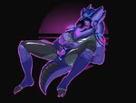 anthro butt erection fur genitals knot machine male nude penis screen screen_face simple_background smile solo sexualdoggo ocram_(protogen) protogen 4:3 digital_media_(artwork)