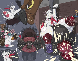 abdominal_bulge after_sex against_surface against_wall anal anal_fisting anal_penetration anal_prolapse anthro anus anvil_position arched_back areola arm_grab arm_pull arms_above_head balls bdsm beak bent_over big_balls big_breasts big_penis bite bite_mark blush bodily_fluids bondage bound breast_bite breast_play breasts butt butt_ripples clitoris cum cum_everywhere cum_from_mouth cum_in_mouth cum_in_nipples cum_inflation cum_inside cum_through deep_penetration dildo dildo_in_nipple dildo_insertion dominant dominant_male drooling extreme_penetration feathers female fisting flexible folded forced from_behind_position from_front_position fucked_silly gaping gaping_nipples gaping_vagina genital_fluids genitals glistening glistening_anus glistening_areola glistening_balls glistening_breasts glistening_butt glistening_genitalia glistening_knot glistening_nipples glistening_penis glistening_vulva graffiti group hands_behind_back hanging_breasts heart_symbol huge_breasts huge_penis hyper hyper_gape inflation knot larger_dom larger_male legs_behind_head legs_up looking_pleasured lying male mating_press messy milk montgomery_glands nipple_fetish nipple_fisting nipple_penetration nipple_play nipple_prolapse nipples non-mammal_nipples nude on_back penetration penis penis_in_mouth pokemorph prison_guard_position prolapse puffy_areola raised_tail restrained ridiculous_fit saliva sex sex_toy sex_toy_in_nipple sex_toy_insertion shaking size_difference smaller_female spread_legs spreading stretched_anus stretched_vagina submissive submissive_female sweat tail tongue tongue_out trembling vaginal_fluids vaginal_prolapse vein veiny_balls veiny_penis vulva white_body white_feathers wings akaiiiro nintendo pokemon avian bombirdier generation_2_pokemon generation_9_pokemon houndoom pokemon_(species) ursaring hi_res