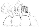 anthro big_butt blush butt cellulite duo female fur heart_symbol huge_butt looking_at_viewer mature_anthro mature_female nude presenting presenting_hindquarters rear_view smile striped_body striped_fur stripes wide_hipped_anthro wide_hipped_female wide_hips plaga sssonic2 parfait_(plaga) sheep_mom bovid caprine felid feline mammal pantherine sheep tiger 2018 black_and_white collaboration monochrome