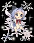 accessory blue_eyes blue_hair bow_(feature) bow_accessory bow_ribbon chibi clothed clothing dress female footwear fully_clothed hair hair_accessory hair_bow hair_ribbon ice_wings legwear looking_at_viewer not_furry open_mouth ribbons shoes simple_background sitting smile snowflake socks solo spread_wings transparent_background unusual_anatomy unusual_wings wings dav-19 touhou cirno fairy humanoid winged_humanoid alpha_channel