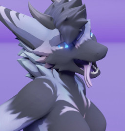 anthro black_body black_sclera blue_eyes breasts fangs female glowing glowing_eyes long_tongue looking_at_viewer multicolored_body open_mouth solo teeth tongue tongue_out zetafrostrenders mythology dragon hybrid mythological_creature mythological_scalie scalie blender_(artwork) blender_cycles_(artwork) bust_portrait digital_media_(artwork) hi_res portrait
