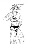 anthro belt black_line_art blush body_hair bottomwear cheek_tuft clothed clothing embarrassed eyebrows facial_tuft fingers floppy_ears fur happy_trail harness harness_ring hoodie jockstrap looking_at_viewer male midriff mouth_closed navel pants pockets simple_background slim snout solo standing three-quarter_view topwear tuft underwear undressing white_background winterfrost winterfrost_(winterfrost) canid canine canis domestic_dog mammal 2025 black_and_white digital_drawing_(artwork) digital_media_(artwork) hi_res monochrome portrait three-quarter_portrait