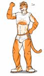 anthro bulge clothed clothing male muscular muscular_anthro muscular_male solo fuze texnatsu joe_(texnatsu) felid mammal pantherine tiger absurd_res character_name hi_res