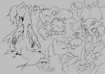 alternate_universe asphyxiation blood bodily_fluids bone broken_wing choking crying duo eyes_closed feathered_wings feathers female female/female feral flower gore hair half-closed_eyes happy hooves kissing narrowed_eyes plant sad scar simple_background skull smile speech_bubble stitched_body tail teardrop tears text toxic_relationship wings wound_on_back wound_on_face wound_on_hip wounded sinful_pie cupcakes_(mlp_fanfic) friendship_is_magic hasbro my_little_pony mythology pinkie_pie_(mlp) rainbow_dash_(mlp) earth_pony equid equine horse mammal mythological_creature mythological_equine pegasus pony 2026 monochrome sketch sketch_page