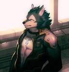 abs anthro bodysuit clothing countershading machine male pecs skinsuit solo tight_clothing uya_kyo lifewonders tokyo_afterschool_summoners breke_(tas) android canid canine canis mammal robot wolf 2021