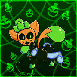 anal anal_penetration anthro balls black_sclera butt disembodied_hand duo feral food for_a_head fruit genitals ghost_hand green_eyes handpaw happy male male/male male_focus multicolored_tail nude open_mouth paws penetration penis plant pumpkin_head saggy_balls smile solo_focus tail translucent translucent_penis smokey_the_menish pumkat domestic_cat elemental_creature felid feline felis flora_fauna food_creature ghost living_fruit mammal object_head spirit 1:1 absurd_res colored digital_media_(artwork) hi_res