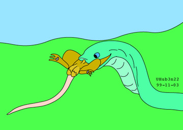 animal_genitalia balls blue_sky brown_body brown_fur duo feet feral fur genitals grass green_body green_eyes green_grass green_scales head_first larger_pred male male/male oral_vore outside partially_inside pink_tail plant rat_tail scales sheath size_difference sky smile tail vore urbanhermit mammal murid murine rat reptile rodent scalie snake 1999 low_res