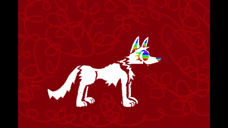 ambiguous_gender blue_background eyes_closed feral fur green_background happy jumping multicolored_eyes music open_mouth open_smile orange_background purple_background rainbow_eyes rainbow_inner_ear rainbow_nose red_background simple_background smile solo sparklefur white_body white_fur yellow_background demensa rainbowpaw_(demensa) canid canine canis domestic_dog mammal 16:9 2024 2_frame_animation animated colorful_theme full-length_portrait hi_res loop portrait short_playtime sound webm widescreen female_(lore)