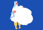 abdominal_bulge absurd_res after_vore anthro anthro_pred areola areola_outline avian avian_caruncle avian_feet avian_legs avian_pred belly belly_tuft big_belly big_breasts big_butt biped bird bird_legs bloated blue_clothing blush breast_expansion breast_grab breast_tuft breasts bulge butt butt_expansion butt_tuft chest_tuft chicken clothing dewlap_(anatomy) digestion disney expansion fat_rolls fatal_vore feather_tuft feathers female female_pred galliform gallus_(genus) hand_on_breast hand_on_own_breast hat headgear headwear hi_res lady_kluck leg_tuft mandro22 navel navel_outline navel_tuft nipples obese obese_anthro obese_female overweight overweight_anthro overweight_female phasianid robe robe_only robin_hood_(disney) satisfaction satisfied satisfied_look solo story story_in_description thick_thighs tuft veil vore wardrobe_malfunction wattle winged_arms wings