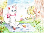 anthro female paws solo yordraw disney the_aristocats marie_(aristocats) domestic_cat felid feline felis mammal 2020 4:3