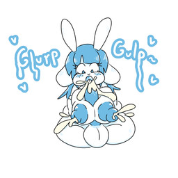 anthro autofellatio autotitfuck blue_eyes blue_hair blue_nipples blue_penis bodily_fluids breast_play breasts cum cum_in_mouth cum_inside cum_on_breasts cum_on_face cum_on_own_face cum_on_self fur genital_fluids genitals gynomorph hair intersex lactating long_penis masturbation nipples oral oral_masturbation penile penile_masturbation penis shortstack shortstack_gynomorph shortstack_intersex solo white_body white_fur milkbuni milkbuni_(character) animal_humanoid humanoid lagomorph lagomorph_humanoid leporid leporid_humanoid mammal mammal_humanoid rabbit rabbit_humanoid 1:1 2023