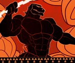 abs anthro big_muscles big_pecs claws cloud electricity lightning lightning_bolt male muscular muscular_anthro muscular_arms muscular_male pecs red_eyes solo spiked_tail spikes spikes_(anatomy) tail rolenzoart disney disney's_hercules godzilla_(series) toho zeuszilla godzilla zeus_(disney) kaiju lizard reptile scalie 2024 hi_res