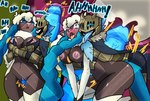anthro armor blue_hair blush bodily_fluids bouncing_breasts breast_grab breasts brown_body cape cervical_penetration clothed clothing crowned_sword_zacian cum cum_in_pussy cum_in_uterus cum_inside dialogue diamond_grenadier duo ejaculation embrace exclamation_point female from_behind_position fur_collar generation_6_pokemon generation_8_pokemon genital_fluids genitals ghost glowing glowing_genitalia glowing_penis hair hand_on_breast hektor_the_horny_edgy_knight honedge hug hugging_from_behind hybrid hybrid_pokemon internal legendary_pokemon lying male male/female midriff nintendo partially_clothed penetration penile penile_penetration penis penis_in_pussy pigtails pink_nose pokemon pokemon_(species) pokemorph pussy sex smile speech_bubble spirit undead uterus vaginal vaginal_penetration warrior white_hair wooloo zacian zenia_the_wooloo_zacian