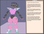 anthro clothing electronics female footwear for_a_head i<3playrobot_(photolol.03) information_box machine not_furry radio simple_background solo text wide_hips photolol.03 humanoid robot absurd_res english_text hi_res