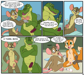 age_difference anthro ball_size_difference balls blush bodily_fluids buckteeth butt casual_nudity countershading crossed_arms dialogue erection eyewear eyewear_only fur genital_fluids genitals glasses glasses_only green_body green_eyes green_scales group hand_on_penis infidelity male male/male masturbation navel nipples nude open_mouth orange_body orange_fur orange_tail penile penile_masturbation penis penis_size_difference pink_tongue precum round_glasses scales sitting sweat sweatdrop tail teeth text tongue tongue_out ventral_scales wearing_glasses yellow_sclera young young_anthro young_male compfive clifton_catalina colby_catalina gus_the_gator kyle_cumberland alligator alligatorid canid canine crocodilian fox house_mouse mammal mouse murid murine red_fox reptile rodent scalie true_fox comic english_text multiple_scenes father_(lore) father_and_child_(lore) father_and_son_(lore) parent_(lore) parent_and_child_(lore) parent_and_son_(lore) son_(lore)