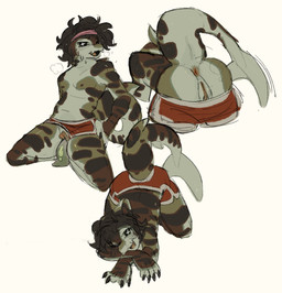 accessory andromorph andromorph_anthro andromorph_penetrated anthro anus bodily_fluids breath briefs briefs_down briefs_only brown_body brown_hair brown_nipples brown_skin brown_vulva butt clitoral_slit clothed clothing clothing_aside countershading dildo dildo_in_vagina dildo_insertion genitals green_dildo hair headband intersex intersex_anthro intersex_penetrated kneeling multicolored_body multicolored_skin multiple_angles nipples open_mouth open_smile penetration pink_headband red_anus red_briefs red_clothing red_underwear sex_toy sex_toy_in_vagina sex_toy_insertion simple_background smile solo star_pupils sweat tail tail_tin tan_body tan_countershading tan_skin tan_tail thick_clitoris topless topless_andromorph topless_anthro topless_intersex underwear underwear_aside underwear_only vaginal vaginal_penetration vulva white_background killcuspid fish marine shark 2023 full-length_portrait hi_res multiple_images portrait trans_(lore) trans_man_(lore)