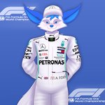 anthro clothed clothing male racing solo damian5320 formula_1 mercedes-benz monster_energy puma_(company) aero_(aero-foxy) arctic_fox canid canine fox mammal true_fox 1:1 absurd_res hi_res