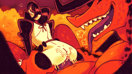 anthro anthro_penetrating anthro_penetrating_humanoid black_hair bodily_fluids butt clothing cum cum_in_vagina cum_inside cumshot curved_horn ejaculation erection fangs female female_penetrated genital_fluids genitals hair half-closed_eyes horn humanoid_genitalia humanoid_on_anthro humanoid_penetrated humanoid_penis humanoid_pointy_ears legwear looking_pleasured male male/female male_penetrating male_penetrating_female mask narrowed_eyes open_mouth open_smile orange_body orange_scales orgasm penetration penile penile_penetration penis penis_in_vagina pointy_ears scales sex shirtless_sleeves smile stockings teeth tongue tongue_out treasure_hoard vaginal vaginal_penetration taylor_titmouse mythology chique_(taylor_titmouse) dragon elf humanoid mythological_creature mythological_scalie scalie 16:9 widescreen andromorph_(lore) nonbinary_(lore)