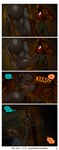 absurd_res alphonse_(james_howard) anthro canid canine canis comic dialogue domestic_cat duo felid feline felis hi_res james_howard kissing male male/male mammal patreon richard_senior_(james_howard) size_difference wolf