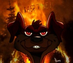 all_dogs_go_to_heaven ambiguous_gender angry anthro burning canine charlie dog english_text feral fire grin looking_at_viewer red_eyes solo text trollingmeister wood
Rating: Safe
Score: -2
User: SPUNKY666
Date: January 06, 2013