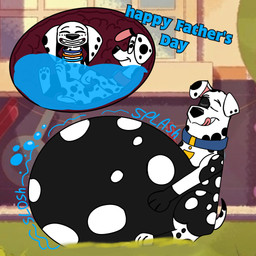 belly big_belly female group inflation male male/female male/male non_fatal_vore oral_vore trio vore water cruzvore51 101_dalmatian_street 101_dalmatians disney dolly_(101_dalmatians) doug_(101_dalmatians) dylan_(101_dalmatians) canid canine canis dalmatian domestic_dog mammal 1:1 hi_res