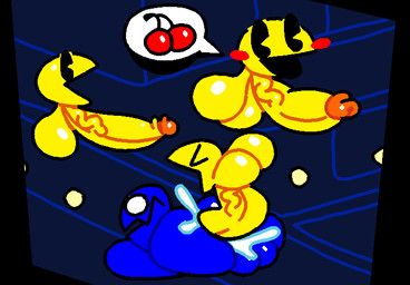 anal anal_penetration balls big_balls big_butt big_penis black_eyes blue_body blush blush_stickers bodily_fluids butt cherry cum cum_in_ass cum_inside duo erection eyes_closed food fruit genital_fluids genitals huge_balls huge_butt huge_penis hyper hyper_balls hyper_genitalia hyper_penis looking_at_viewer male male/male male_penetrated male_penetrating male_penetrating_male not_furry nude penetration penile penile_penetration penis penis_in_ass plant sex white_eyes yellow_body superiorfox bandai_namco pac-man_(series) pac-man ghost pac-person spirit 2023 digital_media_(artwork)