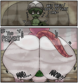 anthro big_butt bodily_fluids bottom_heavy butt butt_smother duo facesitting female female_facesitting_male green_hair hair huge_butt hyper hyper_butt male male/female musk musky_butt sitting sitting_on_another slime smothering stinkface sweat sweaty_butt tail text lolbear_9 terrible_mouse damm_(terrible_mouse) lorna_(terrible_mouse) goo_creature mammal mouse murid murine rodent comic english_text hi_res