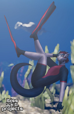 3d_background anthro arecibo_message blurred_background bodysuit bokeh clothed clothed_anthro clothed_male clothing ear_fins facial_spikes feather_hair feathers fin fingers floating footwear fully_clothed fully_clothed_anthro fully_clothed_male gills gloves hair hand_on_head handwear jaw_spikes logo male neck_gills neoprene pink_body pink_scales pink_skin pose pseudo_hair red_feather_hair red_hair scales scuba_fins sea seabed seaweed short_sleeves skinsuit smile solo spikes spikes_(anatomy) tail tail_sheath tight_clothing underwater water wetsuit yellow_eyes ibisskb microsoft the_elder_scrolls kiivah_(character) argonian scalie 3d_(artwork) artist_logo digital_media_(artwork) hi_res mixed_media watermark
