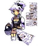 alternate_species artificial_intelligence breasts candy cleavage clothed clothing dessert female food glitch hair heterochromia humanized ponytail solo white_hair unknown_artist nintendo pokemon digital_creature glitch_creature glitch_pokemon human mammal missingno. pokemon_(species) 5:6