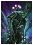 border female feral glowing horn insect_wings solo teeth white_border wings fernando_faria friendship_is_magic hasbro my_little_pony queen_chrysalis_(mlp) arthropod changeling