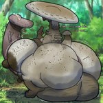 absurd_res anthro balls big_balls big_butt big_glans big_nipples big_penis blep bodily_fluids body_freckles breasts butt domino_goocat dominogooper elemental_creature elemental_humanoid fangs freckles fungi_fauna fungi_humanoid fungus genital_fluids genitals grey_body grey_skin gynomorph hair hi_res huge_balls huge_butt huge_penis huge_thighs humanoid hyper hyper_genitalia intersex leaking_precum long_neck multi_breast multicolored_hair mushroom mushroom_cap mushroom_humanoid nipples penis precum rear_view solo spores tail teeth thick_thighs tongue tongue_out vein veiny_penis