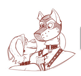 animal_mask anthro bedroom_eyes chest_tuft collar duo ear_tuft eye_scar facial_scar floppy_ears hair half-closed_eyes harness inner_ear_fluff leash leash_pull leather leather_harness long_hair male mask muscular muscular_anthro muscular_male narrowed_eyes pup_mask romantic romantic_couple scar seductive simple_background smile smirk smug smug_face smug_grin studded_collar studs tuft cadaverrdog borya_(cadaverrdog) phineas_(fleetwoodbrak) canid canine canis domestic_dog husky mammal nordic_sled_dog siberian_husky spitz hi_res monochrome red_and_white andromorph_(lore) trans_(lore) trans_man_(lore)