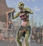 anthro duo female solo_focus zeno_clash chtlana_(zeno_clash) entelodont human mammal prehistoric_species 3d_(artwork) digital_media_(artwork) hi_res