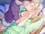 4:3 blonde_hair blush centaur duo equid equid_taur european_mythology eyes_closed female female_on_human greek_mythology hair human human_on_taur humanoid_taur interspecies kissing male male/female male_on_taur mammal mammal_taur monster_girl_(genre) mythology romantic romantic_couple sei_monmusu_gakuen taur vanadis