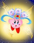 ambiguous_gender angry blue_eyes crown headgear heart_symbol insect_wings not_furry rosy_cheeks solo star star_eyes starscape wings saccharokirby kirby_(series) nintendo kirby queen_sectonia