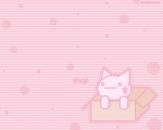 ambiguous_gender box box_of_cuteness container feral fur in_box in_container musical_note musical_symbol o_o pattern_background simple_background solo striped_background symbol text toony translucent white_body white_fur instance 2channel if_it_fits_i_sits_(meme) shii_(2channel) 2channel_ascii_art_character domestic_cat felid feline felis mammal 2004 5:4 bad_metadata cel_shading japanese_text meme missing_sample pink_theme shaded translation_request wallpaper