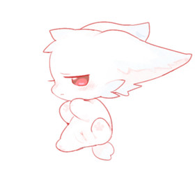 big_ears blush cheek_tuft chibi facial_tuft feet female feral fur genitals half-closed_eyes head_tuft high-angle_view hindpaw humanoid_genitalia humanoid_genitalia_on_feral humanoid_vulva humanoid_vulva_on_feral innie_vulva looking_at_viewer lying narrowed_eyes on_side one_leg_up pawpads paws quadruped raised_leg red_eyes scut_tail short_tail simple_background solo tail tuft vulva white_background white_body white_fur kirichiiii canid canine fox mammal 2025 digital_drawing_(artwork) digital_media_(artwork)