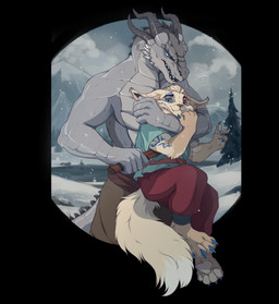 anthro bodypaint detailed_background duo fight fur gesture grey_body hand_gesture holding_another male tan_body tan_fur training v_sign ingridskogstad dungeons_and_dragons hasbro league_of_legends riot_games tencent wizards_of_the_coast ark'h hitar dragonborn_(dnd) scalie yordle 2025 digital_drawing_(artwork) digital_media_(artwork) half-length_portrait hi_res paint_tool_sai_(artwork) portrait