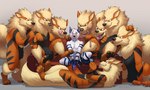 anthro blush collar feral furniture group leash licking licking_lips licking_own_lips male male/male open_mouth paws self_lick sofa tongue tongue_out druidogger nintendo piper_perri_surrounded pokemon blizzard_(blizzyfox) winter_(blizzyfox) arcanine arctic_fox canid canine fox generation_1_pokemon mammal pokemon_(species) true_fox 5:3 absurd_res hi_res meme