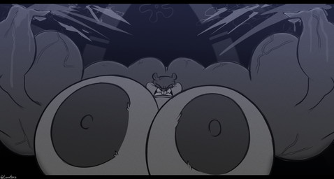 anthro big_breasts big_muscles body_size_growth breasts female fur growth huge_breasts huge_muscles hyper hyper_breasts hyper_muscles muscle_growth muscular muscular_anthro muscular_arms muscular_female nipples size_transformation solo transformation vein veiny_muscles lerntern nickelodeon spongebob_squarepants sandy_cheeks mammal rodent sciurid tree_squirrel hi_res