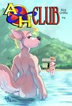 2018 adrian_gray ah_club anthro arm_tuft beach black_nose blonde_hair blue_eyes blue_hair blue_sky breasts brown_body brown_fur butt canid canine canis casual_nudity cheek_tuft comic day detailed_background digital_media_(artwork) dipstick_tail duo elbow_tuft english_text eyebrows eyelashes eyes_closed facial_tuft featureless_crotch female fluffy fluffy_tail fur grey_body grey_fur hair half-closed_eyes hildegard_rothschild hut kangaroo looking_at_viewer looking_back macropod mammal markings marsupial mountain multicolored_body multicolored_fur multicolored_tail narrowed_eyes nude nude_anthro nude_beach nude_female outdoor_nudity outside palm_tree partially_submerged plant pouch_(anatomy) raised_tail rear_view rick_griffin sand seaside short_hair side_boob signature skinny_dipping sky smile social_nudity standing tail tail_markings tan_body tan_fur text thick_tail tree tropical tuft two_tone_body two_tone_fur water wet white_body white_fur wolf