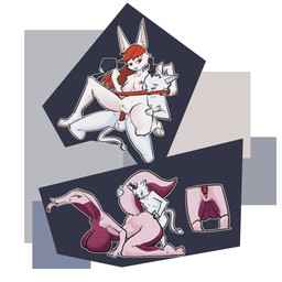 anthro big_breasts breasts close-up dagger dominant dominant_female duo female female_on_top from_behind_position larger_female larger_penetrated male male/female melee_weapon nipples on_top penetration sex size_difference smaller_male tail vaginal weapon emerycallahan emery_callahan domestic_cat felid feline felis lagomorph mammal reptile scalie snake 1:1 absurd_res hi_res